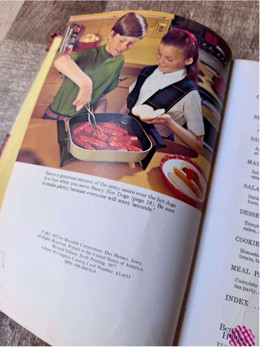Vintage Better Homes and Gardens Junior Cook Book Red and White